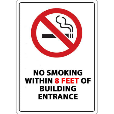 ZING No Smoking Label, 7X5, 2/PK- Model 1877S